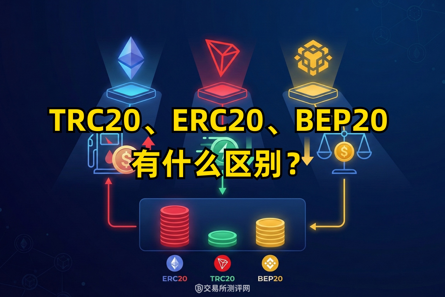 ERC20、TRC20、BEP20三大协议对比：选错网络资产可能永久丢失