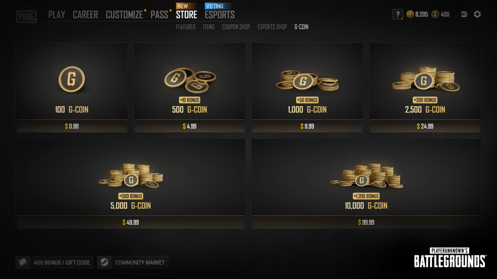 如何获得 PUBG G 币?三大途径全解析