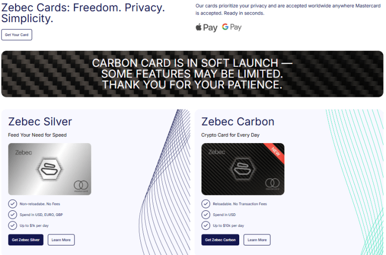 Zebec Network 主要产品矩阵