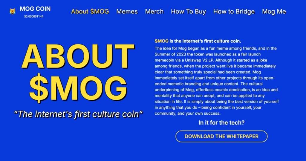Mog Coin（MOG）币是什么？
