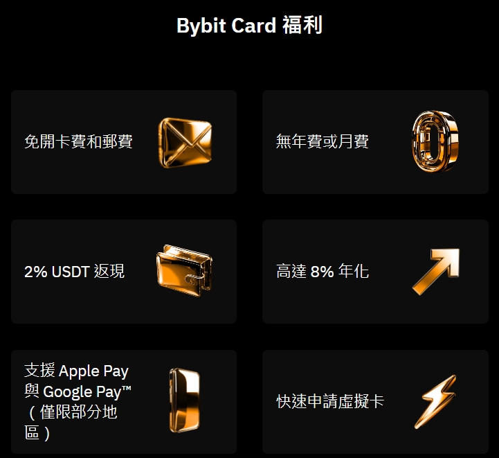 BYBIT卡回馈优惠：最高 10% 红利！