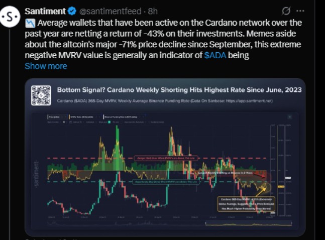 Cardano价格预测:链上信号预示ADA的下一个重大走势_图3