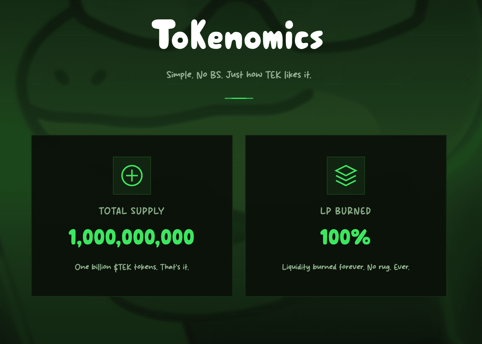 TEK 代币经济学 (Tekonomics) 解释