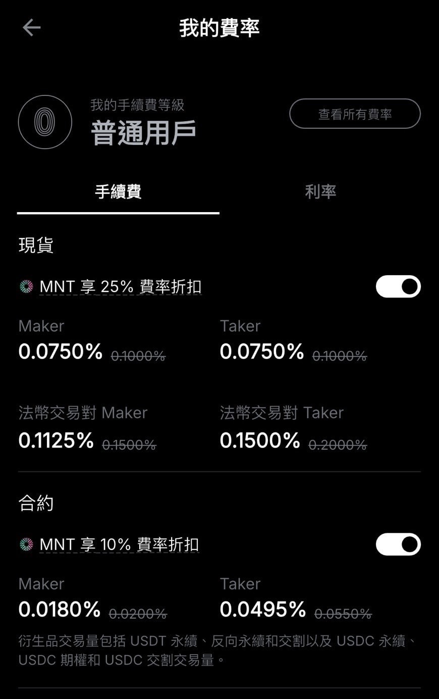 Bybit 手续费优惠 3：MNT 平台币折扣