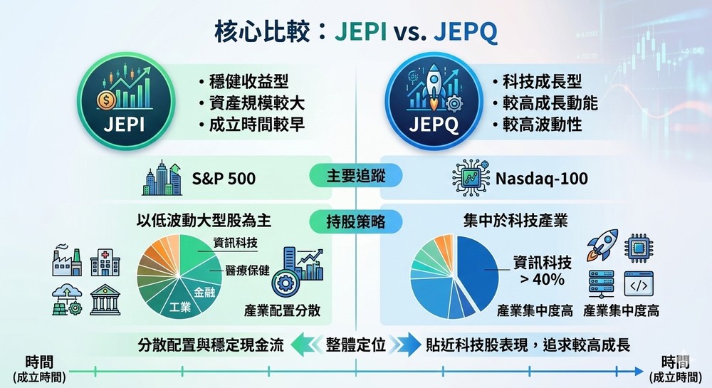 JEPI 与 JEPQ 比较总览：核心差异快速整理_图2