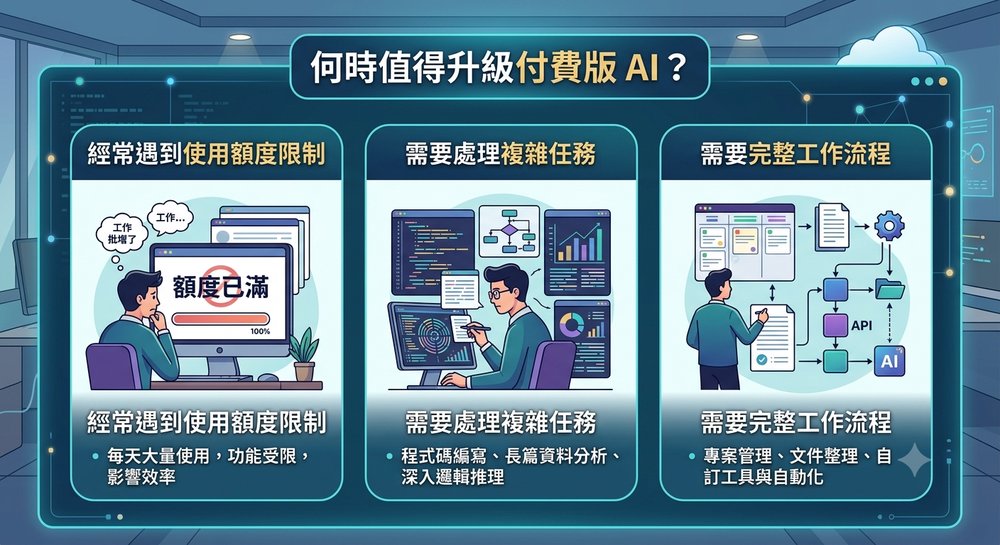 出现哪些情况时值得升级付费版?