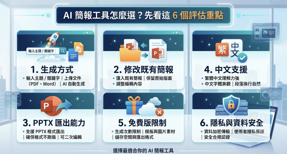 AI制作PPT简报哪个工具最好用？2026免费与付费方案全面评测对比